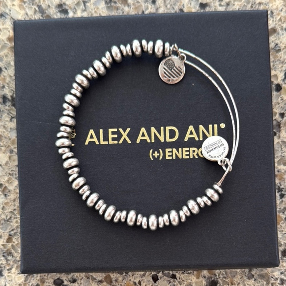 Alex and Ani Silver Charm Bangle Bracelet